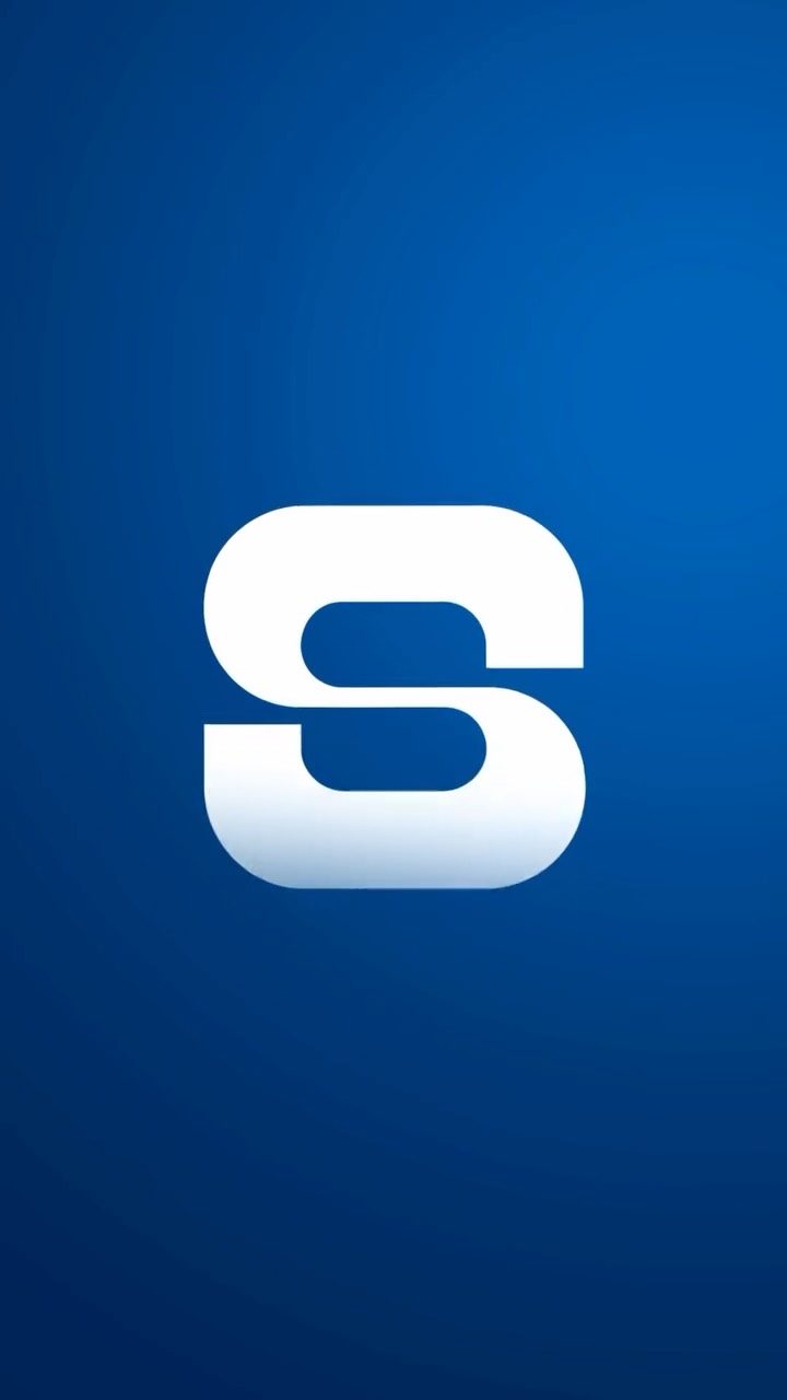 Marca da campanha de Samuel Viana 4433: a letra S estilizada em branco sobre fundo azul.
